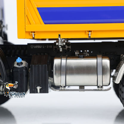TOUCAN RC HOBBY LESU A0009 1/14 Metal 6x6 RC Hydraulic Dump Truck with FlySky I6S Radio Controller 3 Speed Transmission for Model Enthusiast