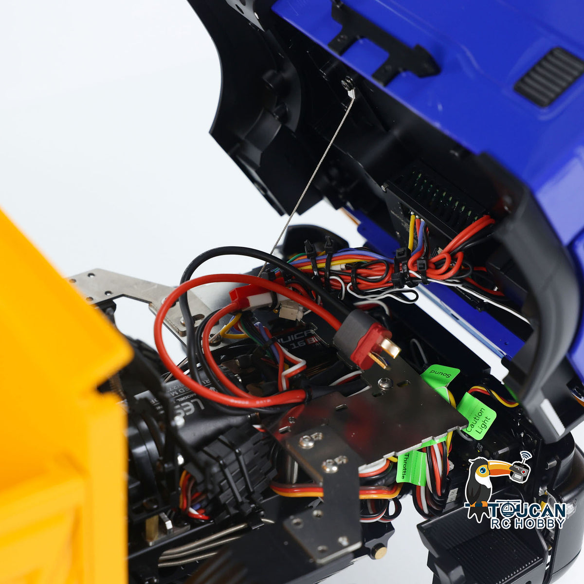 TOUCAN RC HOBBY LESU A0009 1/14 Metal 6x6 RC Hydraulic Dump Truck with FlySky I6S Radio Controller 3 Speed Transmission for Model Enthusiast