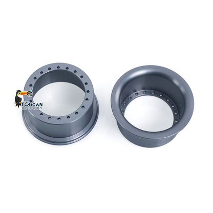 TOUCAN RC HOBBY Metal Front Rear Axle Wheel Hub for JDModel 1/14 RC Hydraulic Loader ZW370 DIY Radio Controlled Construction Vehicle
