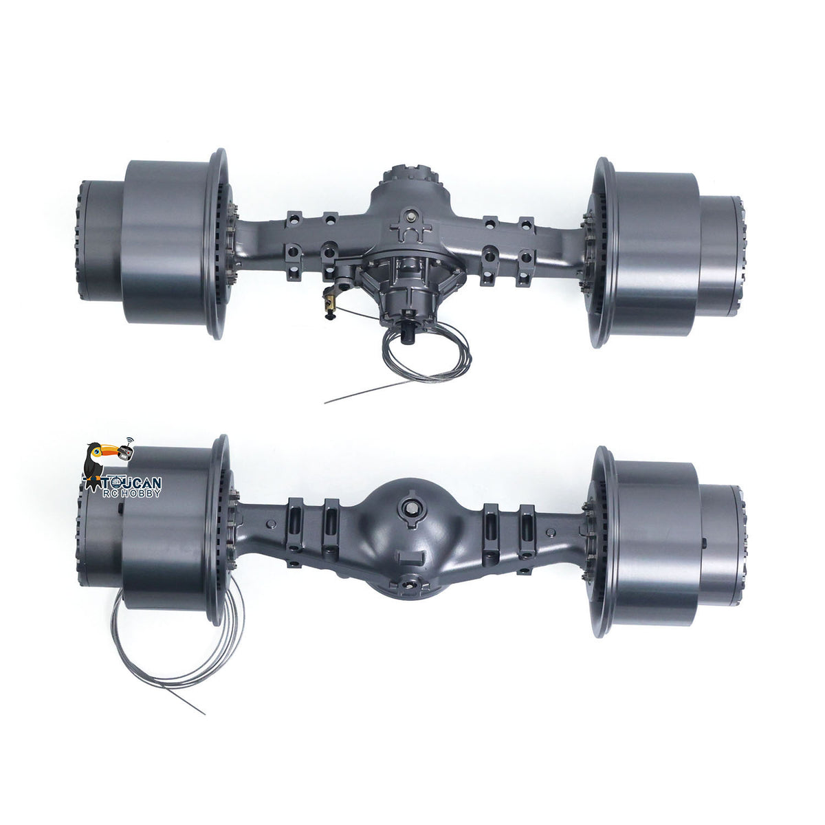 TOUCAN RC HOBBY Metal Front Rear Axle Wheel Hub for JDModel 1/14 RC Hydraulic Loader ZW370 DIY Radio Controlled Construction Vehicle