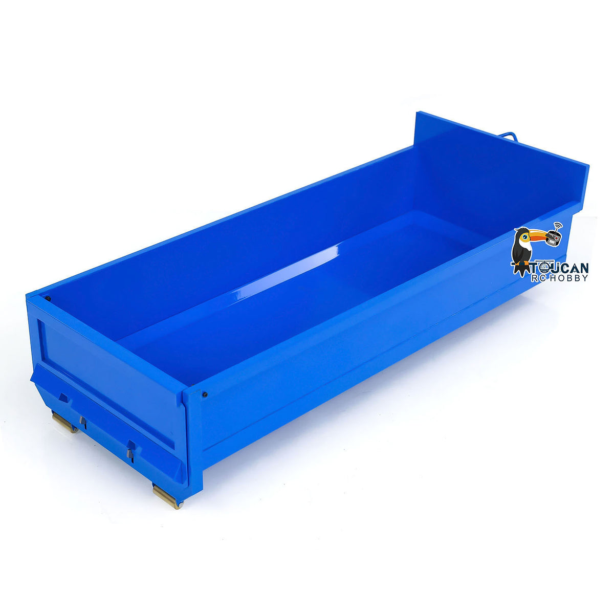 TOUCAN RC HOBBY LXY 1/14 Metal High Bucket Timber Flatbed U Shape Bucket for 8x8 10x10 Hydraulic Roll On/Off Dump Truck Crane Dumper DIY Construction Vehicle