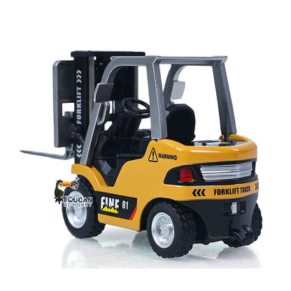 TOUCAN RC HOBBY Heng Guan 1/64 RC Forklift Full Proportion Control Realistic Details Road Barrier Desktop Ornaments Parent Child Interaction RTR