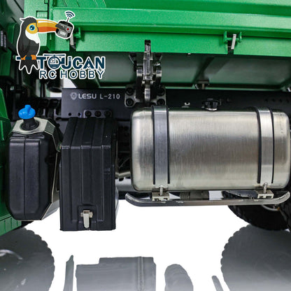 TOUCAN RC HOBBY LESU K3363 Cabin 1/14 Metal 6x6 RC Hydraulic Dump Truck 3 Speed Transmission FlySky I6S Radio Controller Differential Lock for Model Enthusiast