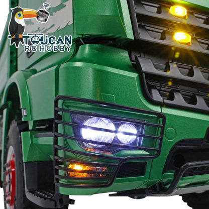 TOUCAN RC HOBBY LESU K3363 Cabin 1/14 Metal 6x6 RC Hydraulic Dump Truck 3 Speed Transmission FlySky I6S Radio Controller Differential Lock for Model Enthusiast