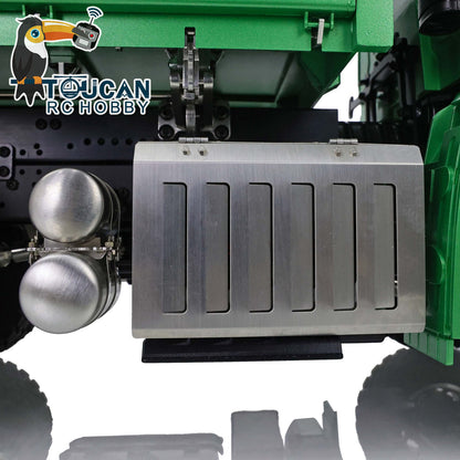 TOUCAN RC HOBBY LESU K3363 Cabin 1/14 Metal 6x6 RC Hydraulic Dump Truck 3 Speed Transmission FlySky I6S Radio Controller Differential Lock for Model Enthusiast