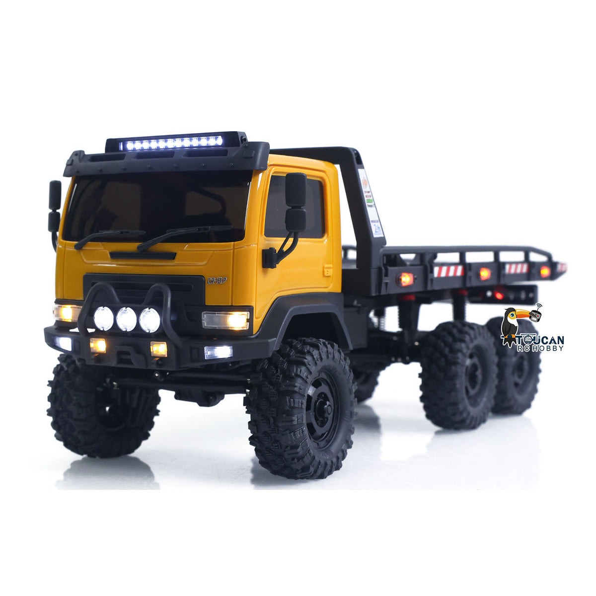 TOUCAN RC HOBBY US-Lager Hobby Plus 1/18 ferngesteuertes Offroad-Auto 6x6 RC Pritschenwagen 2-Gang-Getriebe Flysky Regler 280er Bürstenmotor 6-Kanal-Fernsteuerung RTR