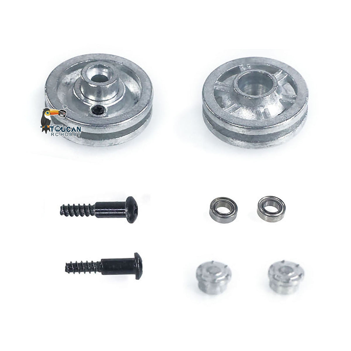 TOUCAN RC HOBBY Metal Idler Wheel Sprockets Driving Wheel for Heng Long 1/16 RC Battle Tank 3869 3879 German Panther G Jadpanther Military Armored