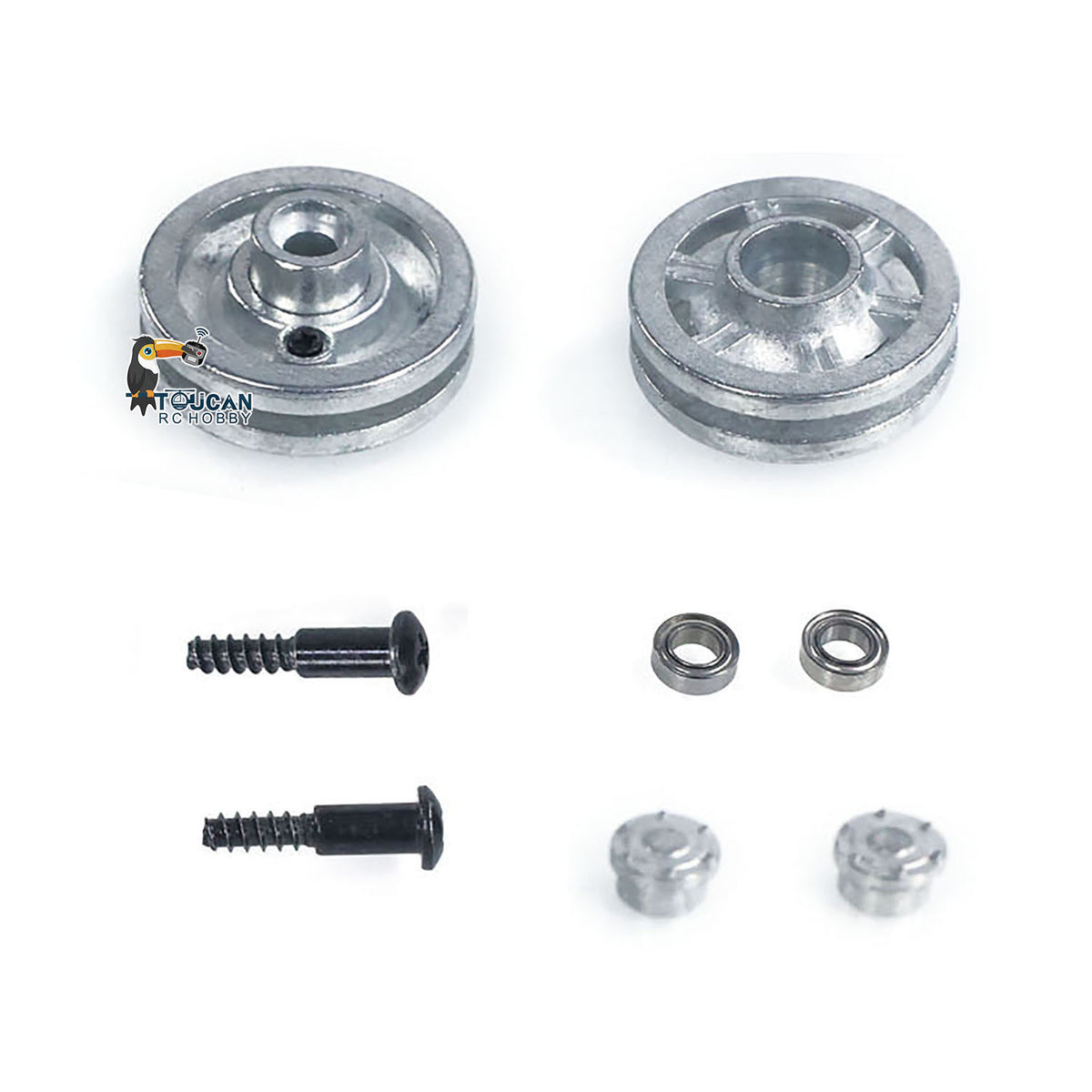 TOUCAN RC HOBBY Metal Idler Wheel Sprockets Driving Wheel for Heng Long 1/16 RC Battle Tank 3869 3879 German Panther G Jadpanther Military Armored