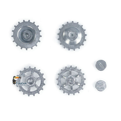 TOUCAN RC HOBBY Metal Idler Wheel Sprockets Driving Wheel for Heng Long 1/16 RC Battle Tank 3869 3879 German Panther G Jadpanther Military Armored