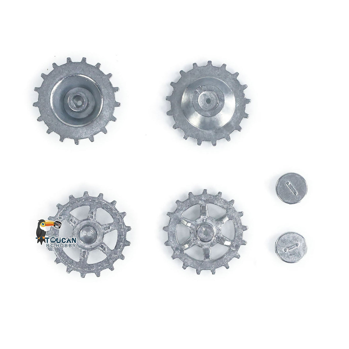 TOUCAN RC HOBBY Metal Idler Wheel Sprockets Driving Wheel for Heng Long 1/16 RC Battle Tank 3869 3879 German Panther G Jadpanther Military Armored