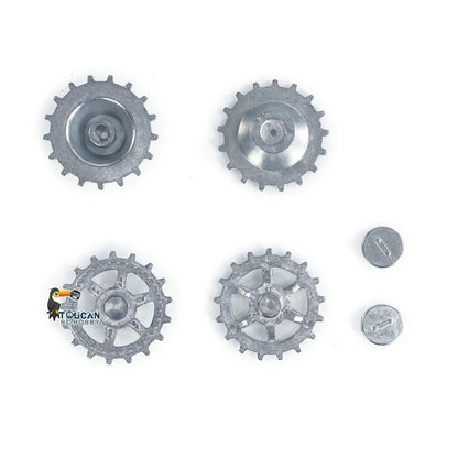 TOUCAN RC HOBBY Metal Idler Wheel Sprockets Driving Wheel for Heng Long 1/16 RC Battle Tank 3869 3879 German Panther G Jadpanther Military Armored