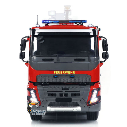 TOUCAN RC HOBBY 1/14 8x4 FMX PS0003 RC Fire Fighting Vehicles Remote Control Extinguisher Truck Hobby Model Lights Sounds Ready to Run