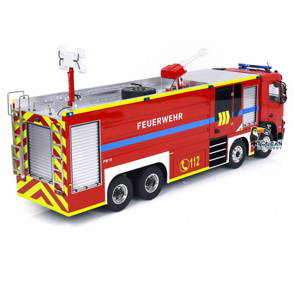 TOUCAN RC HOBBY 1/14 8x4 FMX PS0003 RC Fire Fighting Vehicles Remote Control Extinguisher Truck Hobby Model Lights Sounds Ready to Run