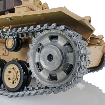 TOUCAN RC HOBBY Heng Long 1/16 Scale 7.0 Upgraded FPV Panzer III H RTR RC Tank 3849 360 Degrees Turret Metal Tracks Barrel Sprocket Wheels FPV