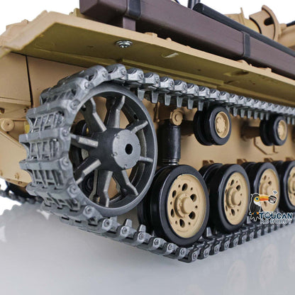 TOUCAN RC HOBBY Heng Long 1/16 Scale 7.0 Upgraded Panzer III H RTR RC Tank 3849 W/ 360 Degrees Turret Metal Tracks Barrel Gearbox