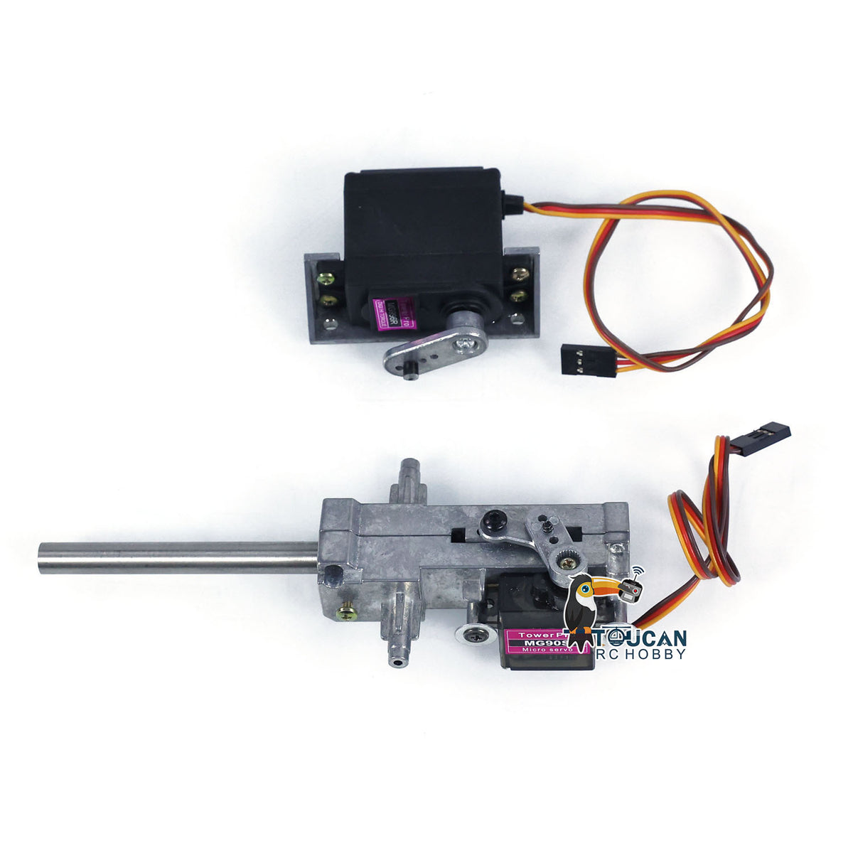 TOUCAN RC HOBBY US Stock Metal Barrel Recoil Lifting System for Heng Long 1/16 RC Battle Tank Model Parts