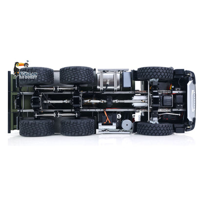 TOUCAN RC HOBBY MODO 1/14 6x6 ferngesteuerter hydraulischer Muldenkipper aus Metall, 2-Gang-Schaltgetriebe, RC-Kipper-Modell mit Differentialsperren, Funkfernsteuerung, Licht- und Soundsystem
