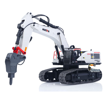 TOUCAN RC HOBBY 1/14 HUINA RC Metallbagger fahrbereit 1594 Funk Licht Sound Akku 28-Kanal Sound mit Schaufel Bohrer Rundholzgreifer