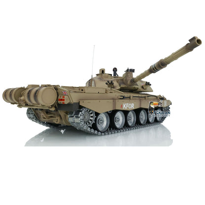 TOUCAN RC HOBBY Heng Long 1/16 TK7.0 Customize 3908 Challenger II RTR RC Tank FPV 360 Degrees Turret IR BB Smoke Metal Tracks Road Drive Idler Wheels
