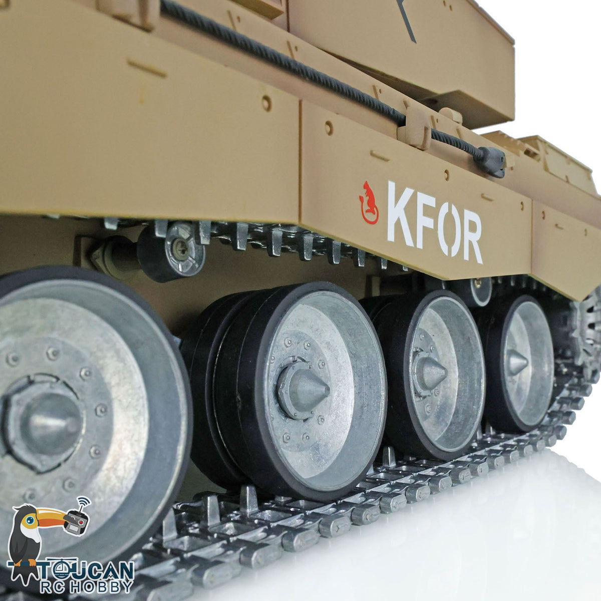 TOUCAN RC HOBBY Heng Long 1/16 TK7.0 Professional British Challenger II 3908 RTR RC Tank 360 Degrees Turret IR BB Smoke Metal Sprockets Idlers Road Wheels Single Rubber Tracks