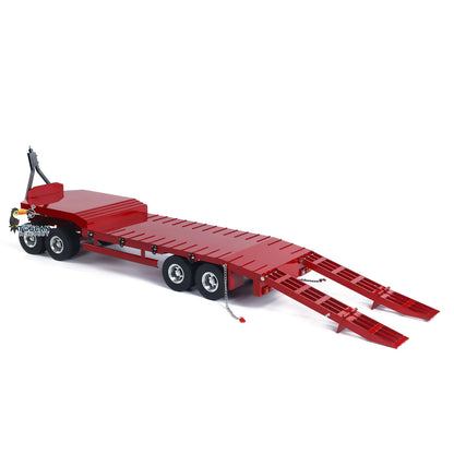 TOUCAN RC HOBBY HHG Model Metal 4-axle Full Trailer for 1/14 RC Tractor Truck Remote Control Car Simulation Hobby Model DIY Electric Tail-board