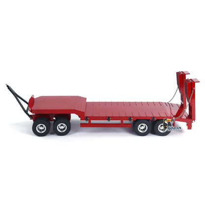 TOUCAN RC HOBBY HHG Model Metal 4-axle Full Trailer for 1/14 RC Tractor Truck Remote Control Car Simulation Hobby Model DIY Electric Tail-board