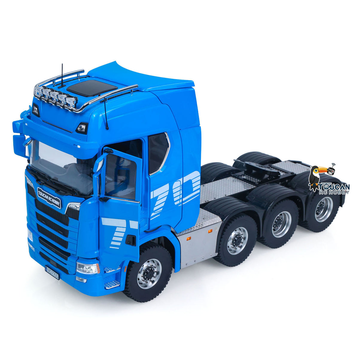 TOUCAN RC HOBBY MODO 1/14 8x8 Remote Control Tractor Truck 2Speed Transmission RC Lorry Vehicle Metal Chassis Light Sound System No Differential Lock