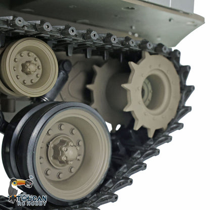 TOUCAN RC HOBBY Heng Long 1/16 TK7.0 Plastic 3838 USA M26 Pershing 3839 Walker Bulldog M41A3 RTR RC Tank Armored Vehicle Model IR BB 360 Degrees Turret Smoke