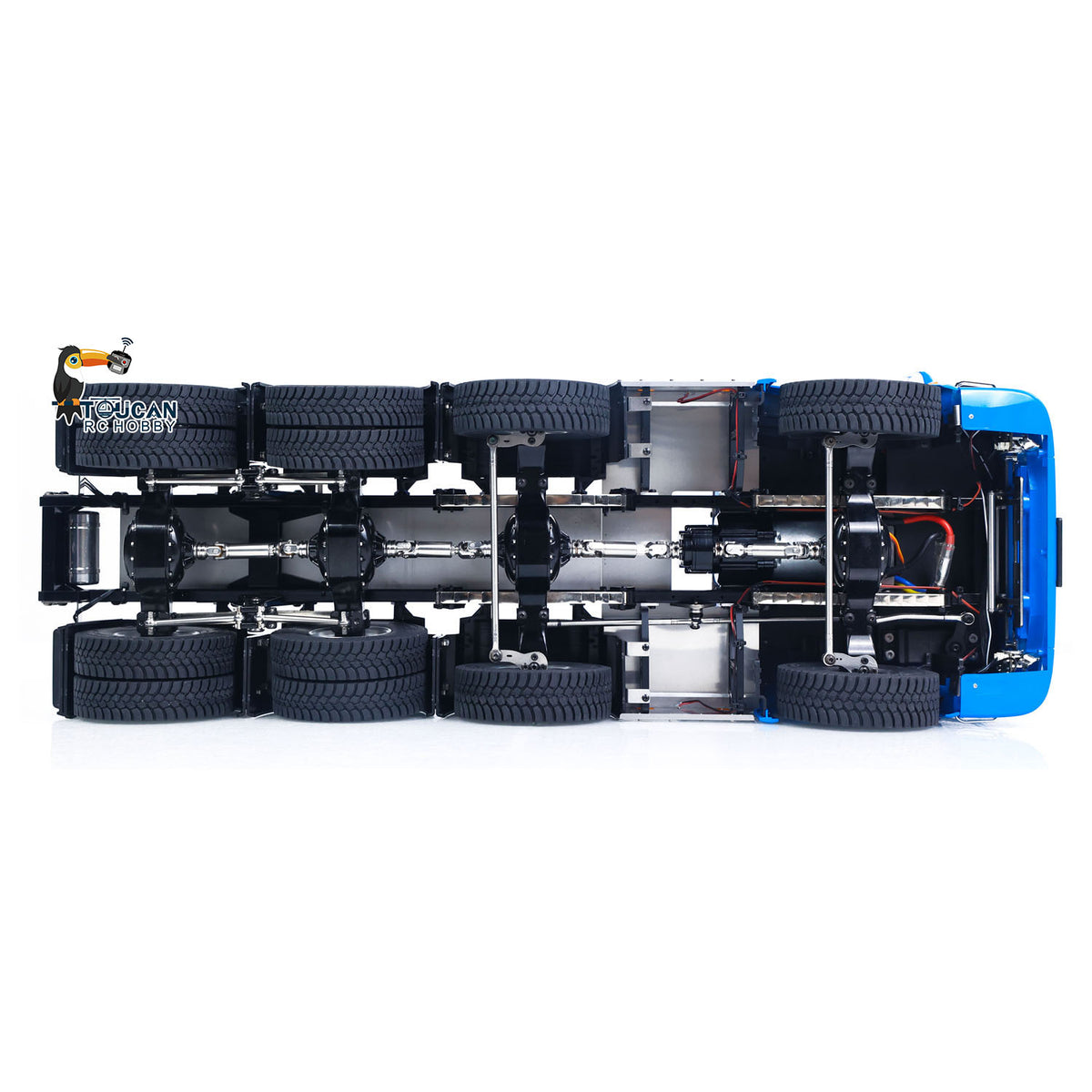 TOUCAN RC HOBBY MODO 1/14 8x8 Remote Control Tractor Truck 2Speed Transmission RC Lorry Vehicle Metal Chassis Light Sound System No Differential Lock