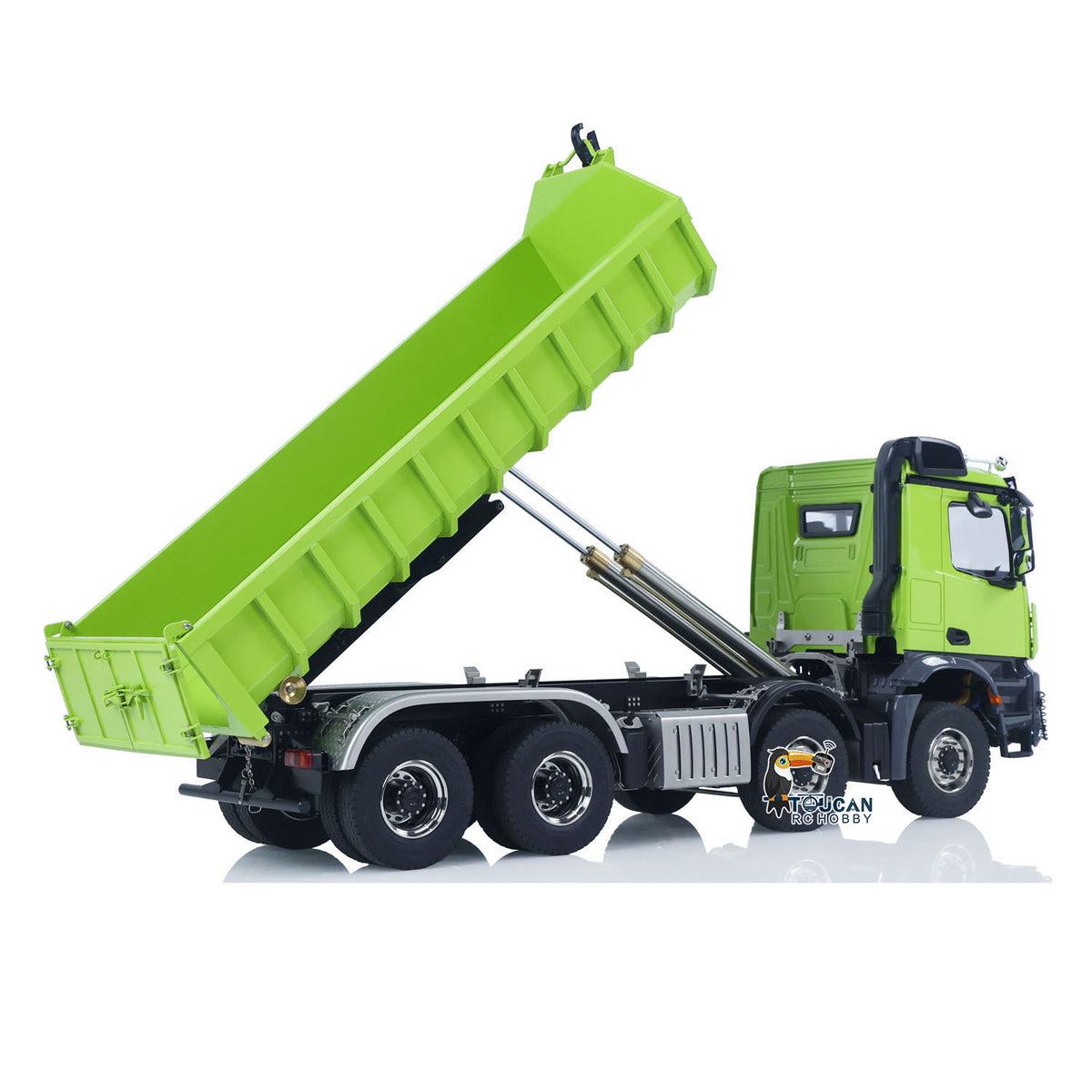TOUCAN RC HOBBY LXY 1/14 8x8 Metal Hydraulic RC Dumper Tipper Car Radio Control Full Dump Trucks with Standard Bucket Hobby Model DIY PNP