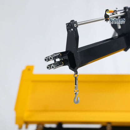 TOUCAN RC HOBBY LXY 1:14 10*10 RC Hydraulic Crane Full Dump Metal Lorry Rear Axle Steering with U-shaped Short High Standard Bucket Timber Flatbed