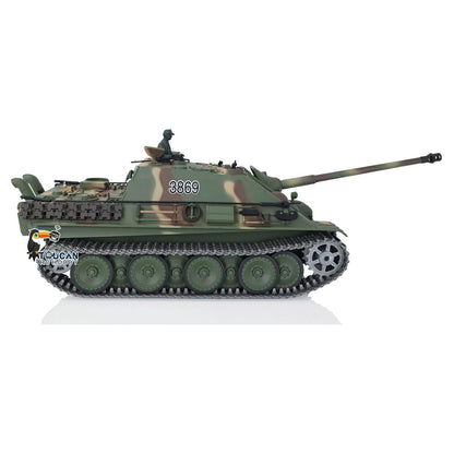 TOUCAN RC HOBBY Heng Long 1/16 TK7.0 Promotion German Jadpanther 3869 RTR RC Tank FPV Infrared Combat Smoke BB Unit Metal Sprockets Idlers Wheels Tracks Steel Gearbox