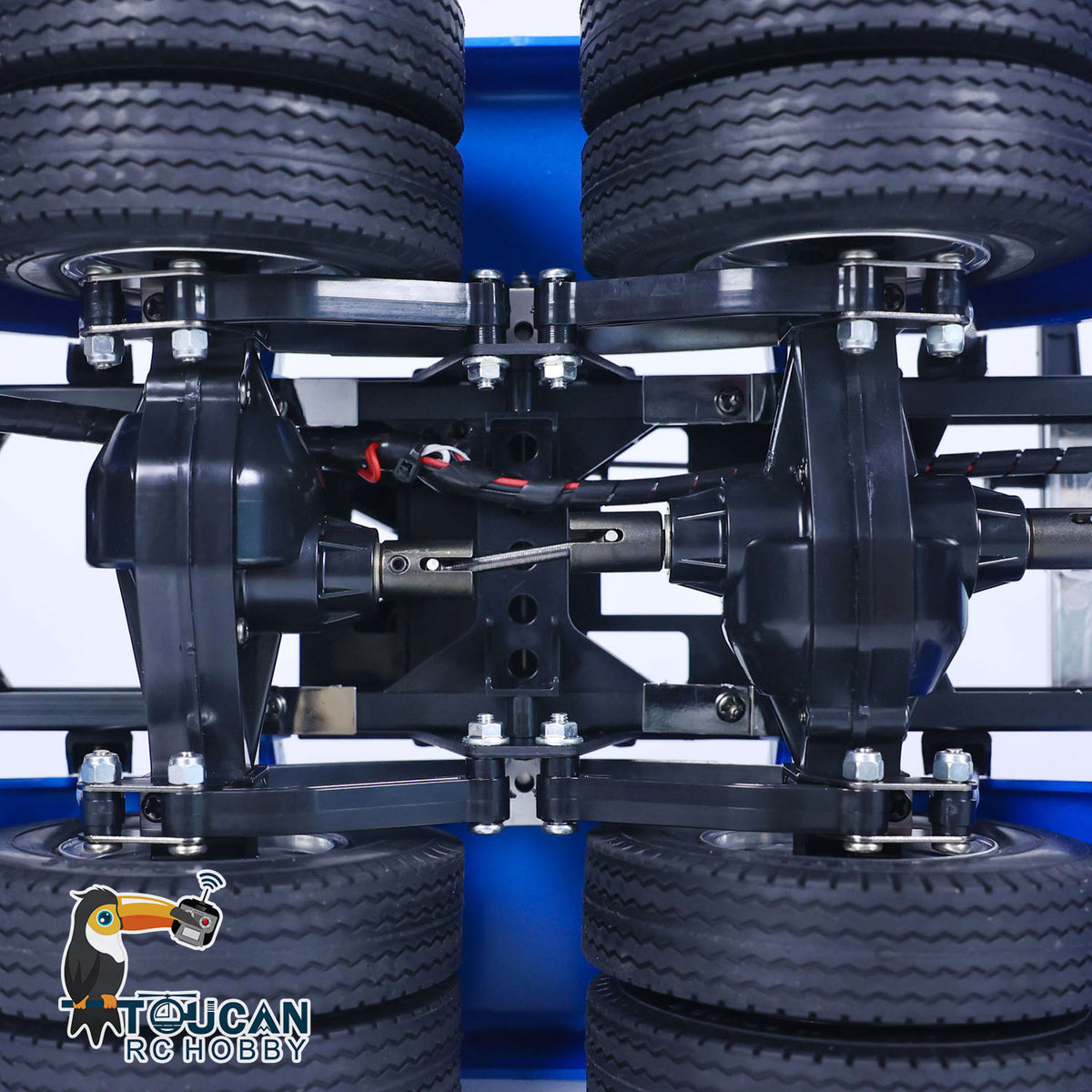 TOUCAN RC HOBBY 1/14 6x4 56344 Camion tracteur RC à 3 essieux RTR voiture télécommandée avec son, lumières, moteur, ESC et transmission à 3 vitesses