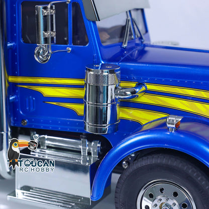 TOUCAN RC HOBBY 1/14 6x4 56344 Camion tracteur RC à 3 essieux RTR voiture télécommandée avec son, lumières, moteur, ESC et transmission à 3 vitesses