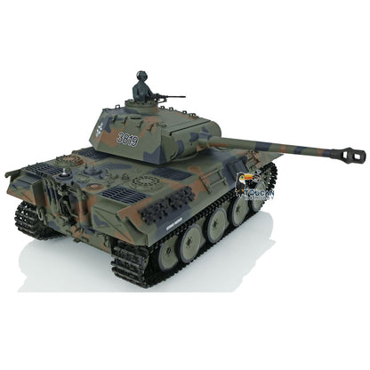 TOUCAN RC HOBBY Heng Long TK7.0 1/16 Plastic German Panther RTR RC Tank 3819 FPV 360 Degrees Turret BB IR Smoke Sounds Lights Metal Steel Driving Gearbox