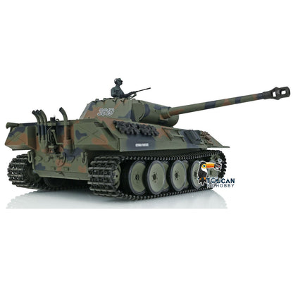 TOUCAN RC HOBBY Heng Long 1/16 TK7.0 Plastic German Tiger I Panther RTR RC Tank 3818/3819 360 Degrees Turret Infrared Combat BB Sounds Lights Smoke Model
