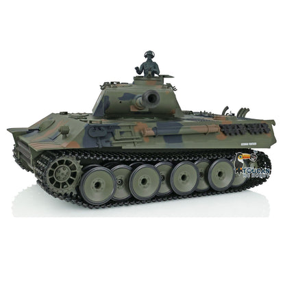 TOUCAN RC HOBBY Heng Long TK7.0 1/16 Plastic German Panther RTR RC Tank 3819 FPV 360 Degrees Turret BB IR Smoke Sounds Lights Metal Steel Driving Gearbox