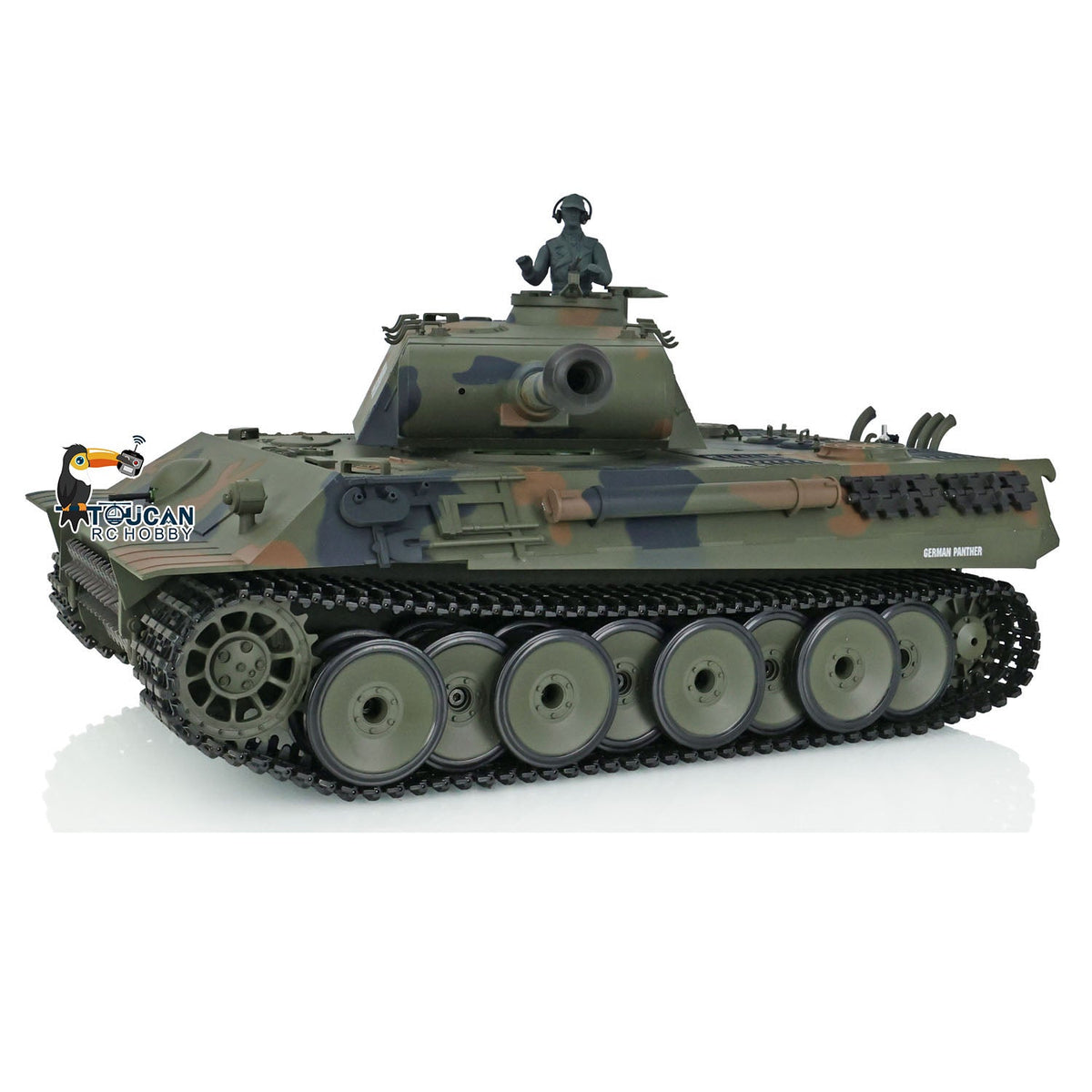 TOUCAN RC HOBBY Heng Long 1/16 TK7.0 Plastic German Tiger I Panther RTR RC Tank 3818/3819 360 Degrees Turret Infrared Combat BB Sounds Lights Smoke Model