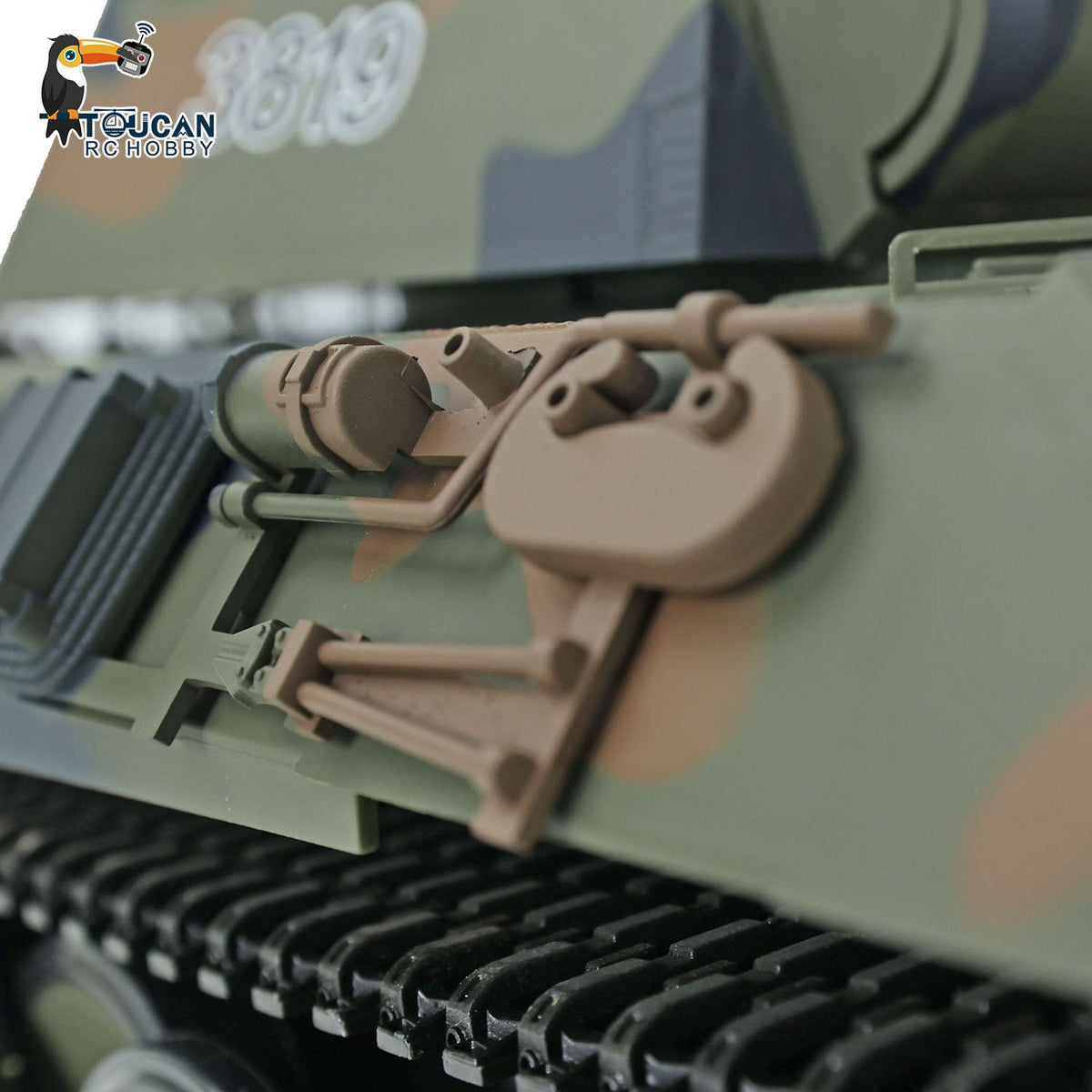 TOUCAN RC HOBBY Heng Long 1/16 TK7.0 Plastic German Tiger I Panther RTR RC Tank 3818/3819 360 Degrees Turret Infrared Combat BB Sounds Lights Smoke Model