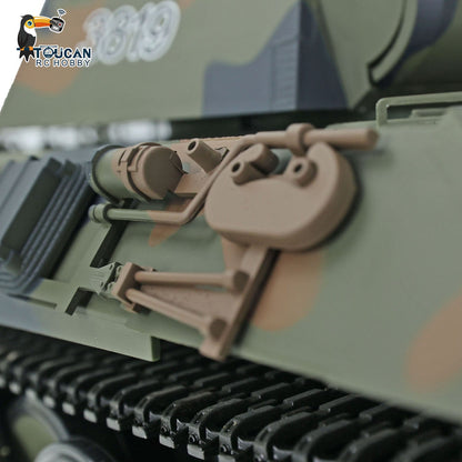 TOUCAN RC HOBBY Heng Long 1/16 TK7.0 Plastic German Tiger I Panther RTR RC Tank 3818/3819 360 Degrees Turret Infrared Combat BB Sounds Lights Smoke Model