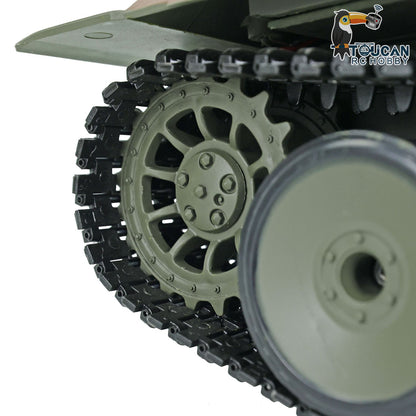 TOUCAN RC HOBBY Heng Long TK7.0 1/16 Plastic German Panther RTR RC Tank 3819 FPV 360 Degrees Turret BB IR Smoke Sounds Lights Metal Steel Driving Gearbox