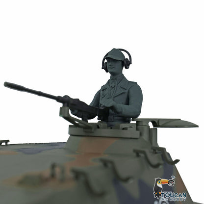 TOUCAN RC HOBBY Heng Long TK7.0 1/16 Plastic German Panther RTR RC Tank 3819 FPV 360 Degrees Turret BB IR Smoke Sounds Lights Metal Steel Driving Gearbox