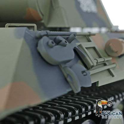 TOUCAN RC HOBBY Heng Long TK7.0 1/16 Plastic German Panther RTR RC Tank 3819 FPV 360 Degrees Turret BB IR Smoke Sounds Lights Metal Steel Driving Gearbox