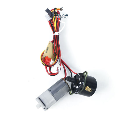 TOUCAN RC HOBBY Open Fire Rauchblitz Metall-Drehrauchgetriebe Sandfang-Antenne für Heng Long 1/16 RC Panzer DIY Modell Hauptplatine