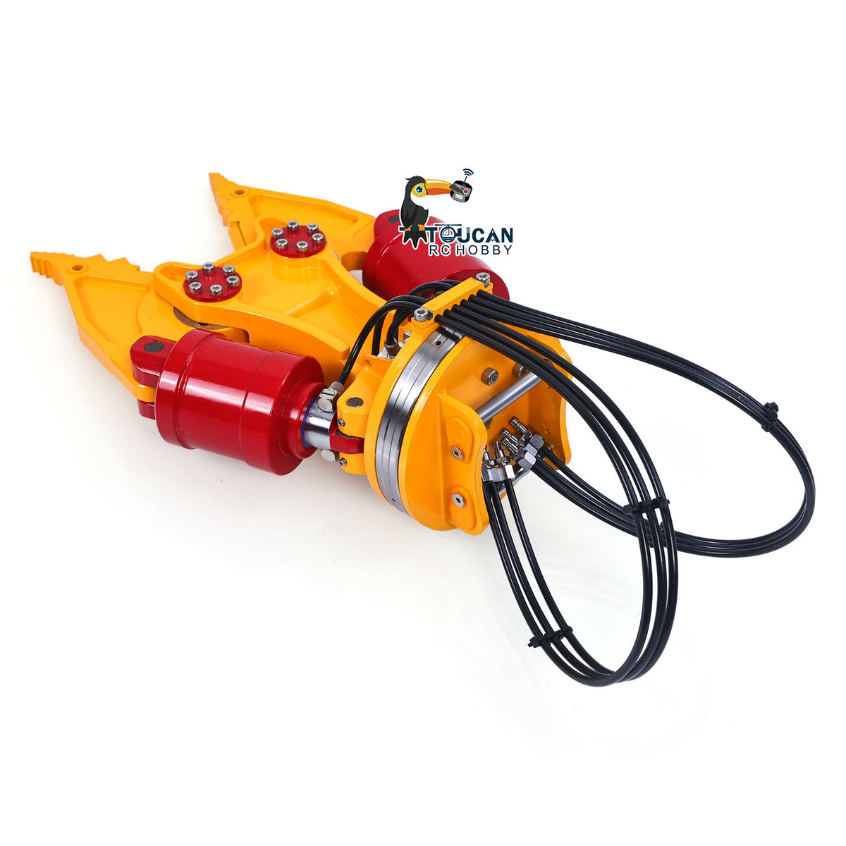 TOUCAN RC HOBBY New Product Metal Hydraulic Shear Electric Hammer Bucket for 1/12 RC Hydraulic Digger C395 LR976  Remote Control Construction Vehicles Excavator