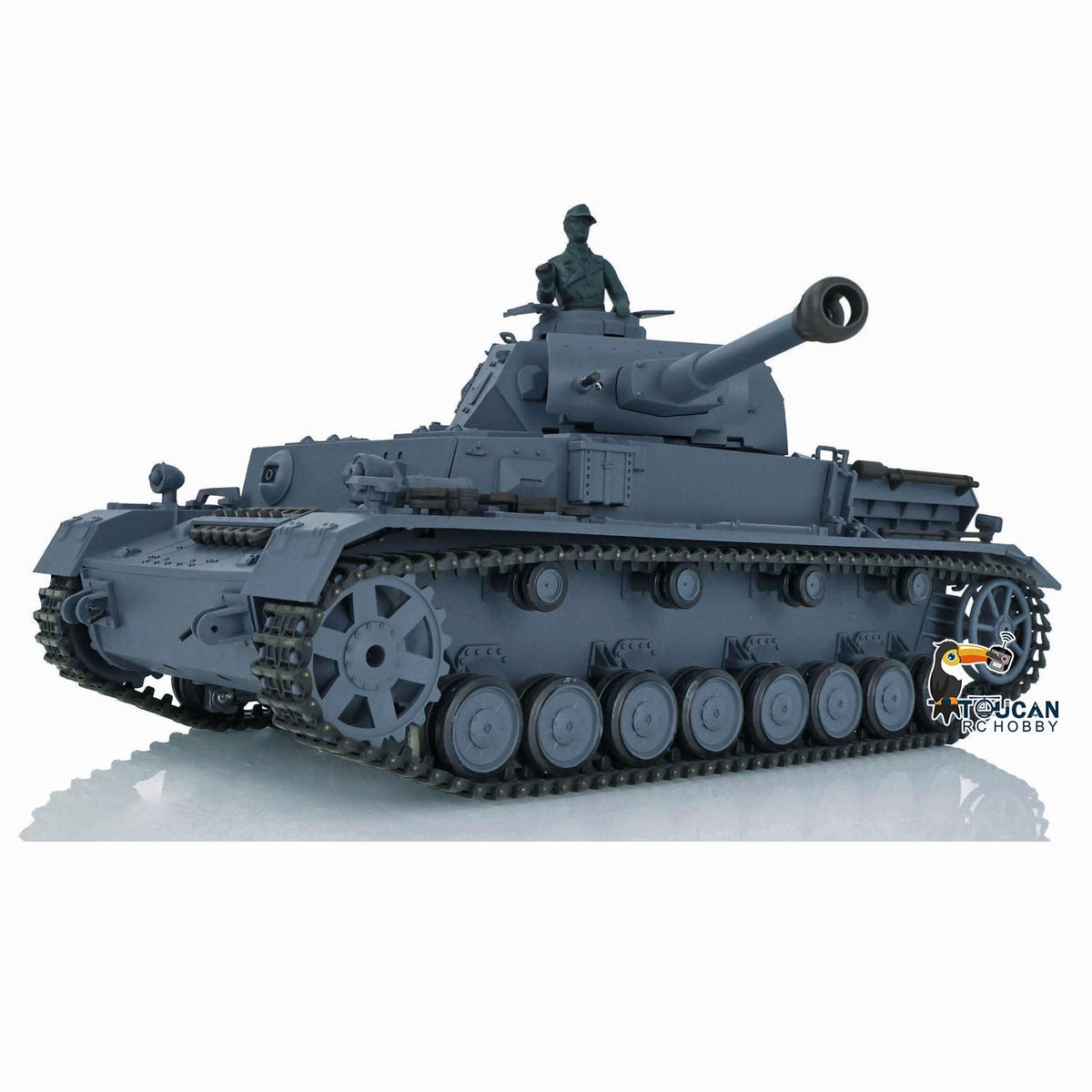 TOUCAN RC HOBBY Heng Long 1/16 Plastic TK7.0 3858/3859 German Panzer IV F2 F RTR RC Tank FPV Infrared Comkbat 360 Degrees Turret Smoke BB Steel Driving Gearbox Metal Barrel