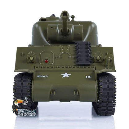 TOUCAN RC HOBBY 1/30 Heng Long Plastic RC Battle Tank Sherman M4A3 3841-01 2.4G Remote Control Panzer Military Vehicles Painted Assembled