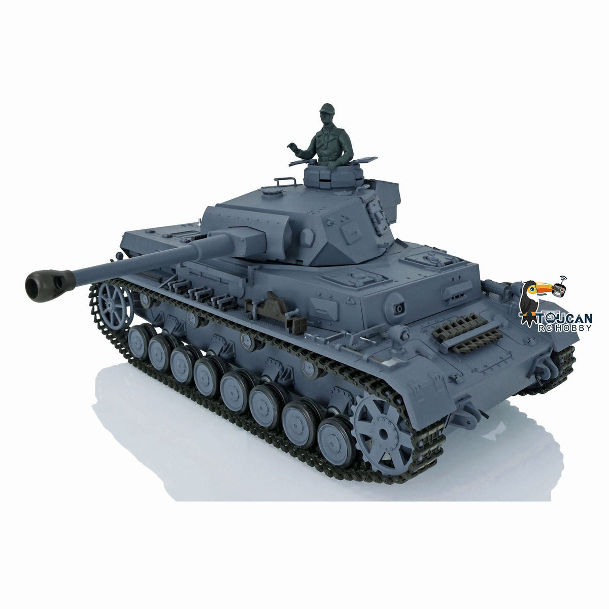 TOUCAN RC HOBBY Heng Long 1/16 Plastic TK7.0 3858/3859 German Panzer IV F2 F RTR RC Tank FPV Infrared Comkbat 360 Degrees Turret Smoke BB Steel Driving Gearbox Metal Barrel