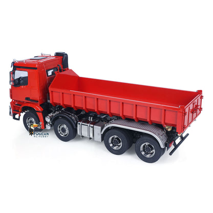 TOUCAN RC HOBBY LXY 1/14 8x8 Metal Hydraulic RC Dumper Tipper Car Radio Control Full Dump Trucks with Standard Bucket Hobby Model DIY PNP