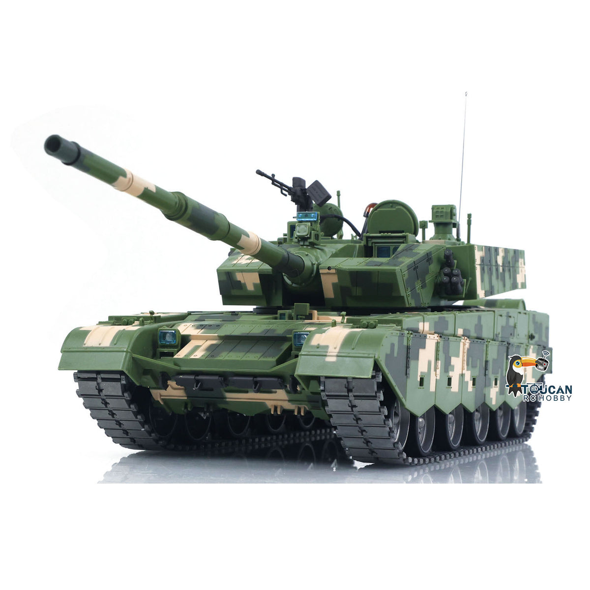 TOUCAN RC HOBBY Heng Long 3899A 1/16 Radio Control Main Battle Tank RC Military Model Infrared Combat Smoking Metal Tracks Idlers Road Wheels